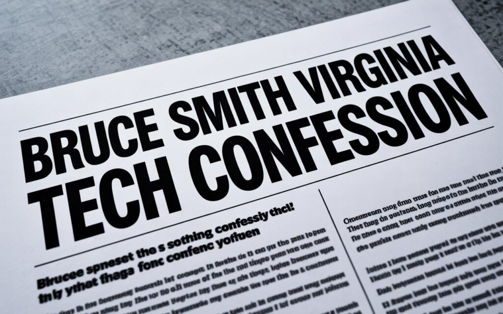 Bruce Smith Virginia Tech Confession
